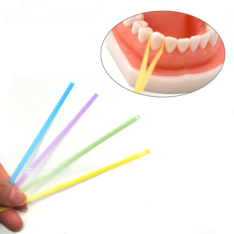 1Box Dental Polishing Strip Teeth Depth Cleaning Tool Sandpaper Used for polishing Fake Teeth