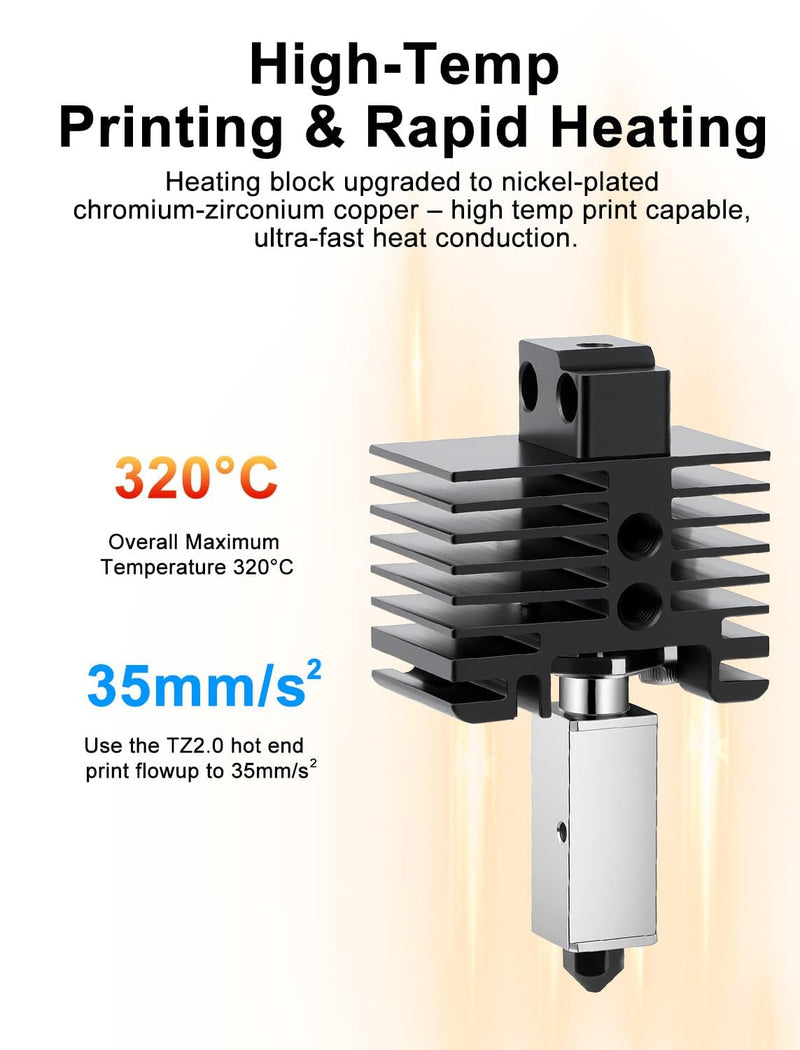 Mviioe 4PCS 0.4mm Hardened Steel P1S Nozzle Hotend Compatible with Bambu Lab P1S P1P 4 PCS