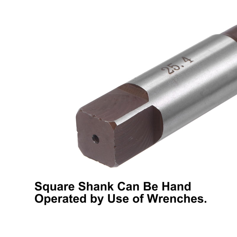 uxcell 1" Hand Reamer H8 Accuracy Alloy Tool Steel 8 Flutes Straight Shank Milling Cutter Tool 1"