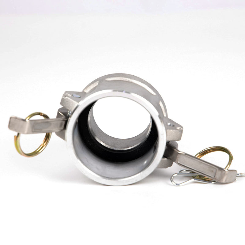 2 pcs Aluminum cam lock fittings (2" Part B) cam groove hose fitting camlock fittings, Male Adapter Female NPT Thread camlock fitting (2'') 2 Inch