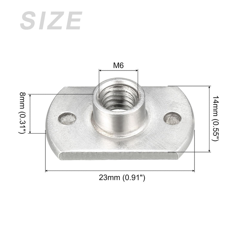 METALLIXITY Spot Weld Nuts (M6) 25Pcs, Carbon Steel Double Tab Fastener Nut - for Building Industrial 25