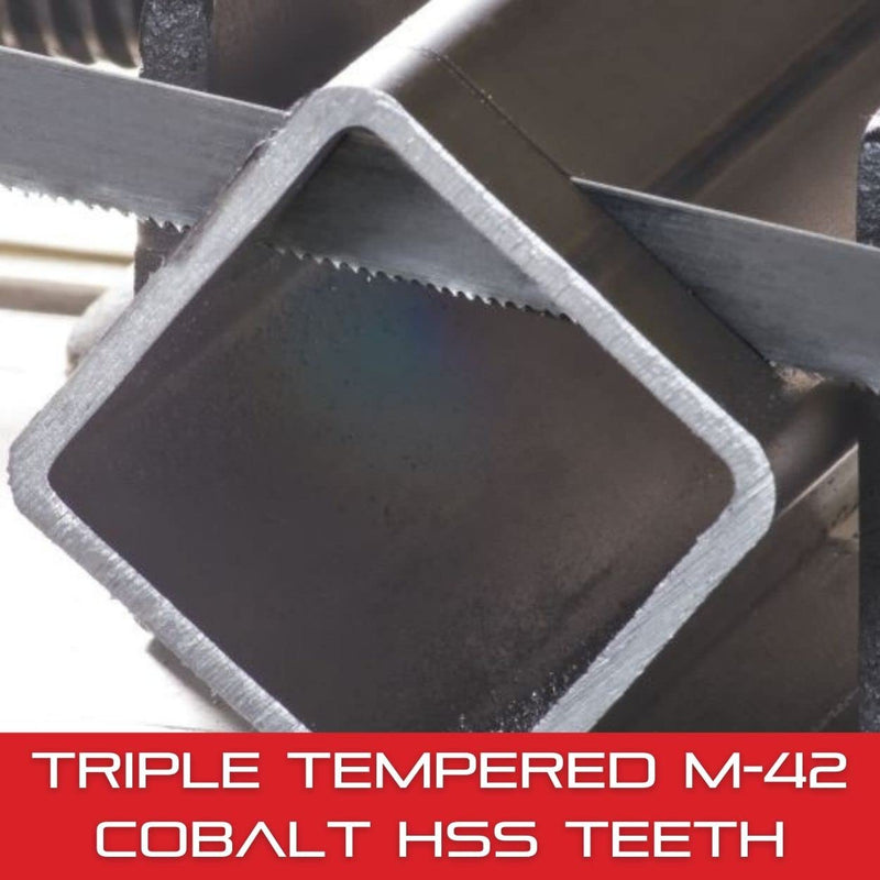 Starrett Intenss PRO-DIE Bi-Metal Band Saw Blade with M-42 Cobalt HSS Teeth - Ideal for Tool, Die and Mold Steels - 5 Ft. 4-1/2", 1/2 x .035 x 10-14/P - 99178-05-04-1/2
