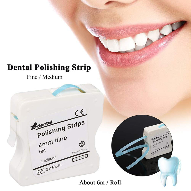 Healifty 2 Box Dental Polishing Strip Teeth Abrasive Finishing Strip Sanding Grinding Deep Teeth Cleaning Tool Dental Care Roll (Rosy Blue) Rosy Blue