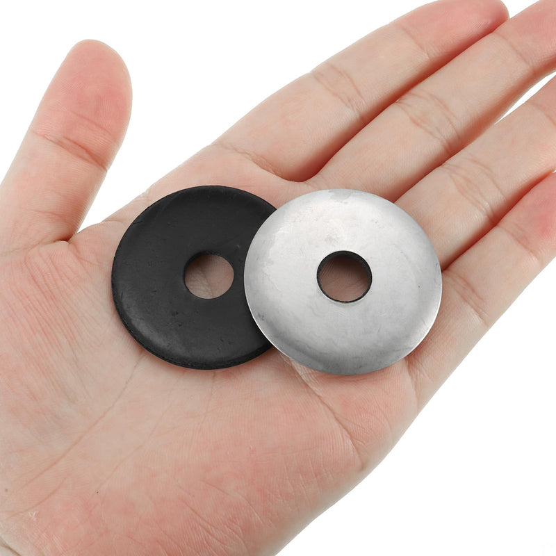 PATIKIL 304 Stainless Steel EPDM Bonded Sealing Washers, 10 Pieces 3/8"x1 1/2" Neoprene Rubber Washers Bonded Sealing Gasket for Marine Roof Bolt Supply 3/8"x1 1/2"
