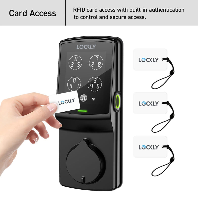 Lockly Smart RFID Cards, Complement Smart Locks PGD728FC & PGD628FC,13.56MHz RFID Key Fob RFID Card Smart Lock, Smart Cards for Keyless Entry Door Lock - 3pcs White
