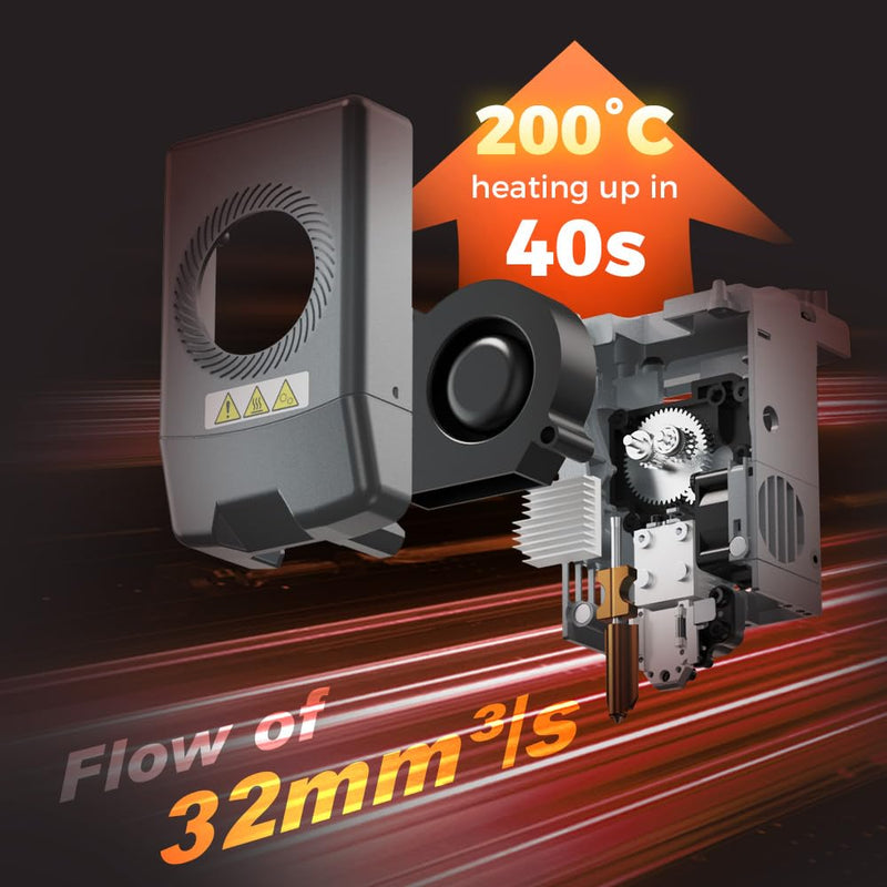 Flashforge Nozzle Assembly for AD5X 3D Printer, 300˚C High Speed and Quick-Release Nozzle (0.4mm) 0.4mm