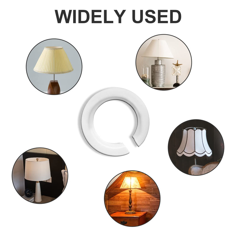E27 to E14 Lamp Shade Adapter Ring, 6 Pack Screw Lamp Shade Reducer Washer E27 Lamp Ring, 42mm to 29mm Lampshade Converter Ring Plastic Light Shade Replacement Parts