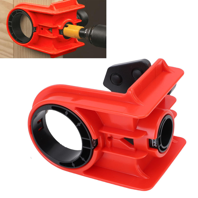 Door Lock Installation Kit, Adjustable Template HSS Hole Saws Drill Bit Door Hole Drilling Kit Door Hole Drilling Tool for Metal Wooden Doors