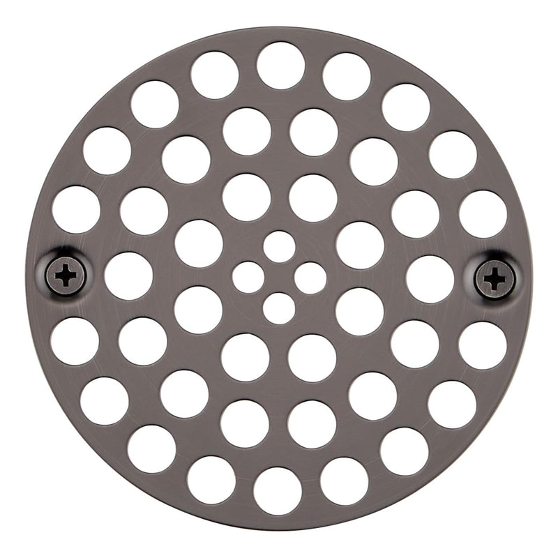 Signature Hardware FundamentALL 4" Round Screw-In Shower Drain Cover Aged Brass