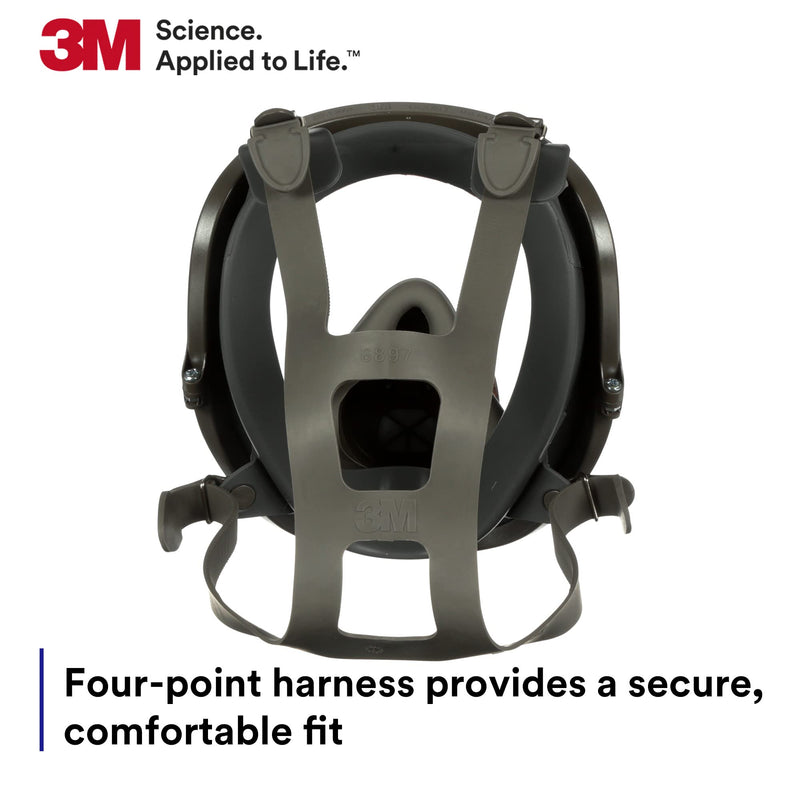 3M Full Facepiece Reusable Respirator 6800, NIOSH, Medium 1 Count (Pack of 1)