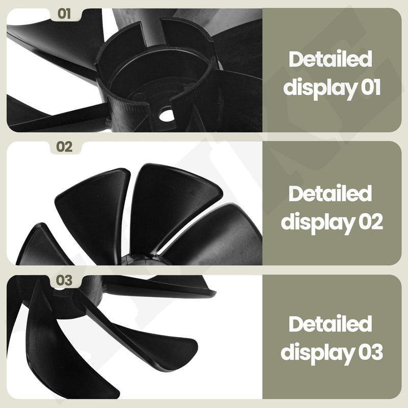 6243-1 & 6243-2 Fan Compatible with Walker H-ydro CW & CCW Rotation Fan for Various Applications, Ensures Reliable Performance in Both Xlockwise (CW) and Counterclockwise (CCW) Directions