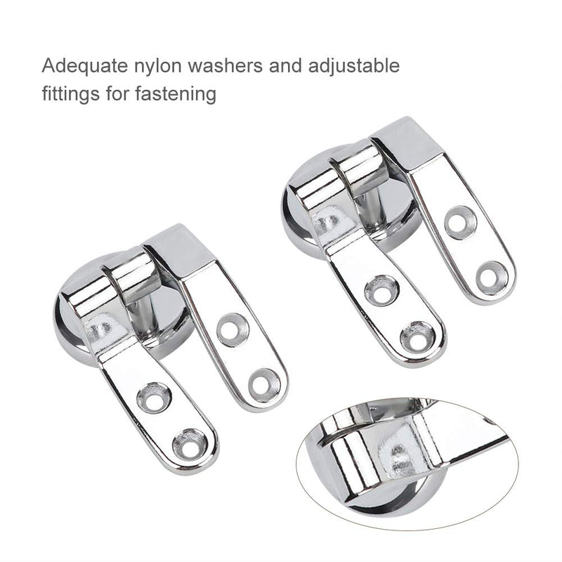 Zinc Alloy Toilet Lid Fixings, Toilet Seat Hinges Replacement Parts Hinges Repair Replacement Kit Tools Set