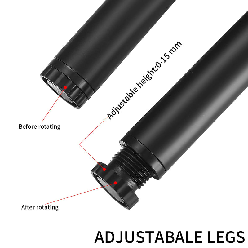 4 Pcs Furniture Legs, Metal Cabinet Legs, 6 inches/15 cm Adjustable Furniture Support Feet for Kitchen Shelves Sofa Table Chair Desk Cupboard Furniture Adjustable Legs Feet Foot 15cm/6"