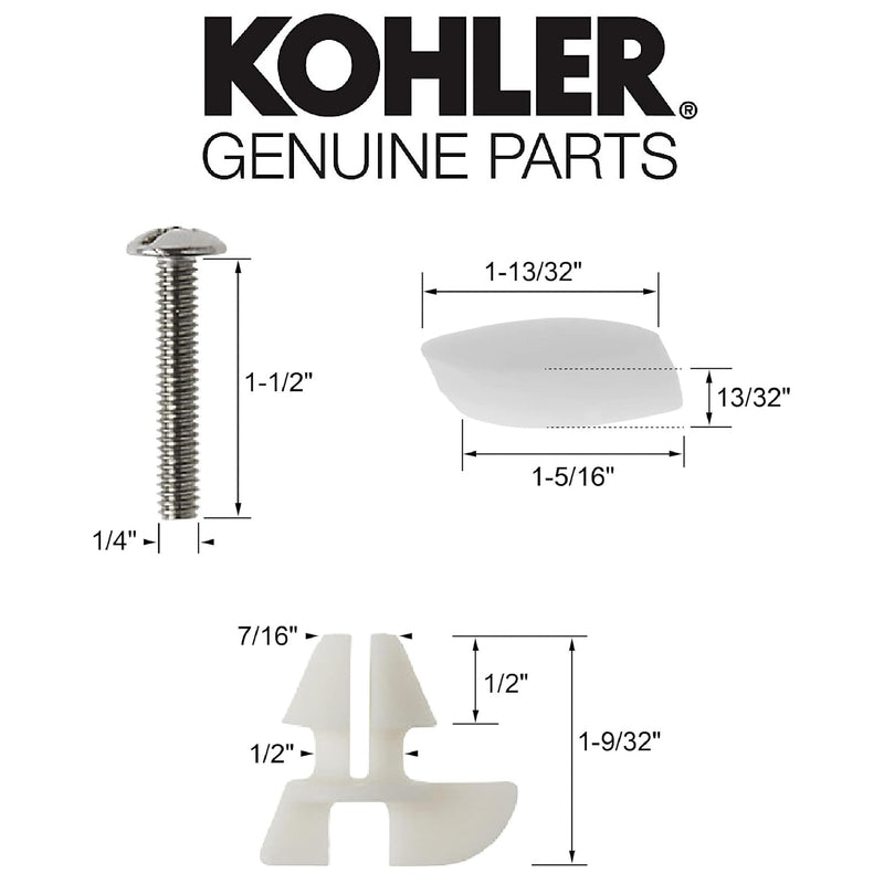 KOHLER GENUINE PART 1236365 BUMPER HARDWARE KIT