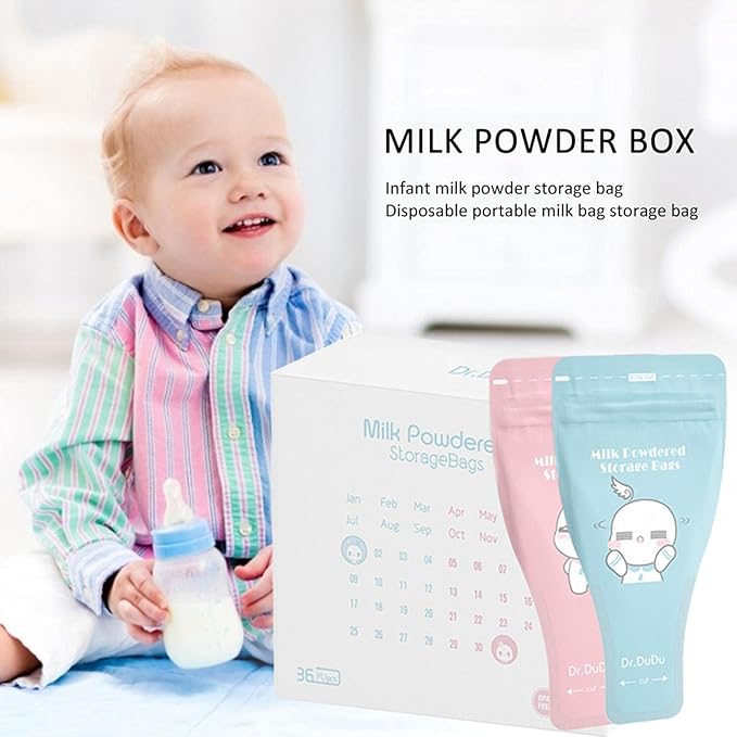 Carrie-ful Milk Powder Bag, Milk Powder Storage Bag, Portable, Milk Powder Storage Pack, Pack of 36, Safe, Non-Toxic, Sterilized, Hygienic, Safe, Leak Proof, Powder Storage Bag - NewNest Australia