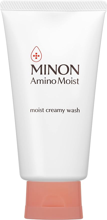 MINON Moist Creamy Wash, 3.5 oz (100 g), Sensitive Skin, Dry Skin, Pasty Facial Cleanser, Fine Foam, Moisturizing Wash - NewNest Australia