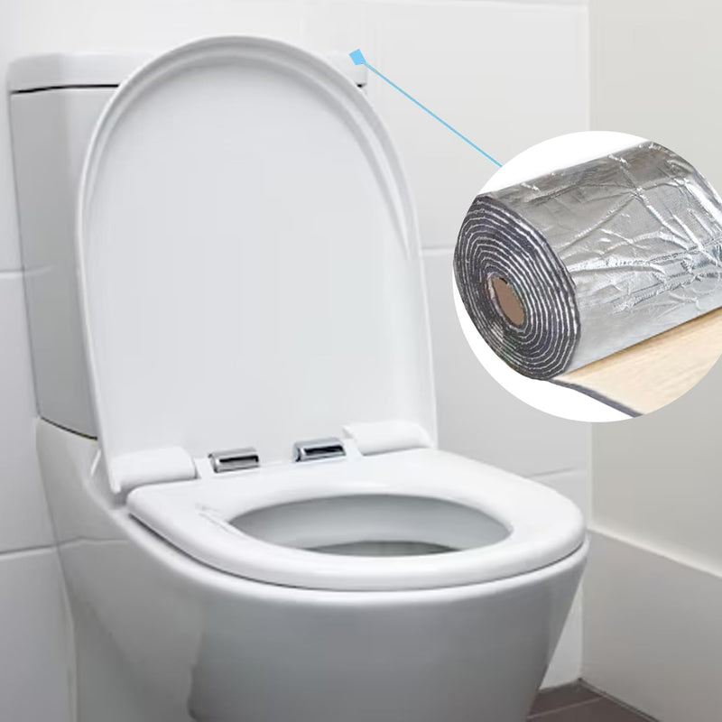 Toilet Tank Liner, 40 x 40 Inch Toilet Anti Condensation Kit with Aluminum Foil-Self Adhesive,Toilet Tank Insulation Liner for Stopping Condensation Preventing Water Damage to Floors