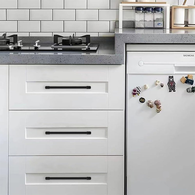 Solid Heavy Duty Jasper Pulls 2 Pack Matte Black Cabinet Pulls 12 Inch Hole Centers for Kitchen Cupboard Handles Modern Drawer Pulls Bathroom Cabinet Pulls