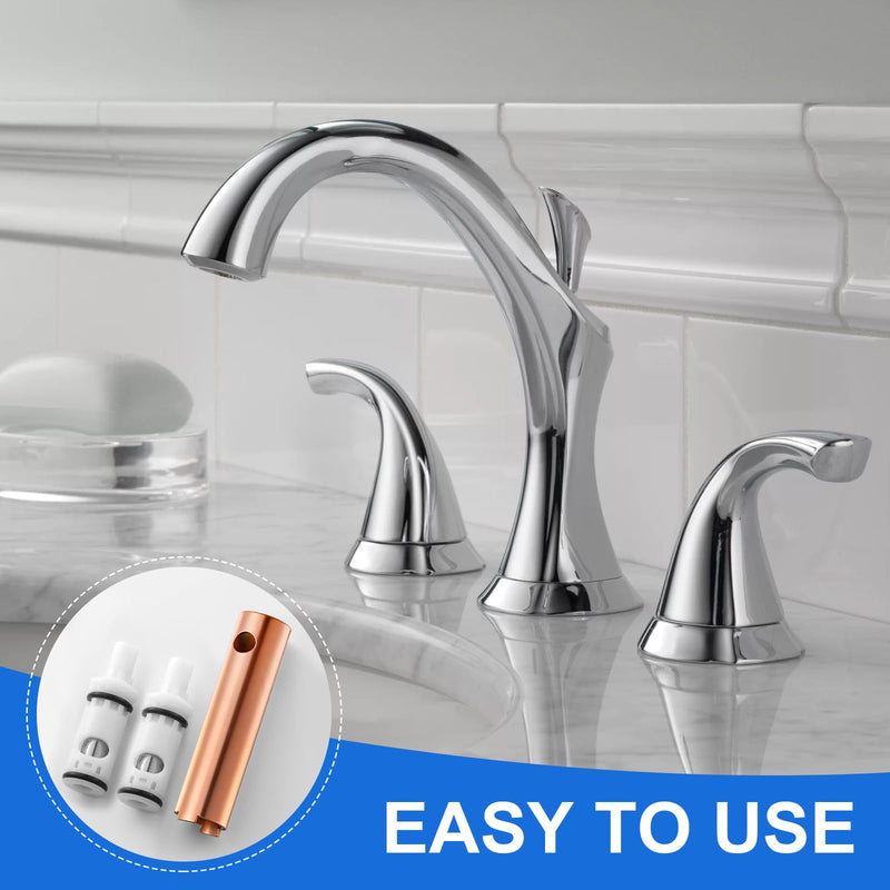 1224 1224B Faucet Cartridge Kit Compatible with Moen Double Handle Faucets and Tub Showers with Removal Tool