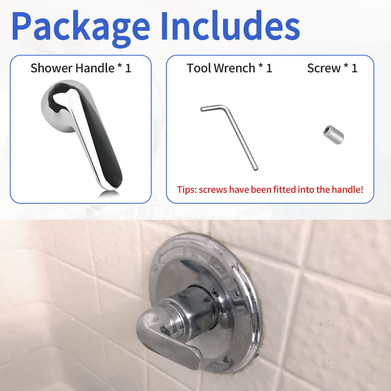 H79 Single Metal Lever Handle Compatible with Delta 1300/1400 Series Handle Kit, Faucet Handle fit for Delta Tub - Chrome Bathroom Accessories