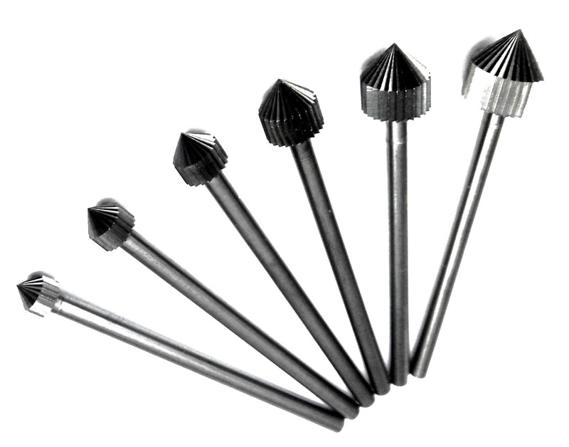 Jewelry Setting Burs Fig 413 Jewelers Stone Setters Bur 040-080 Large 6 Pc Set