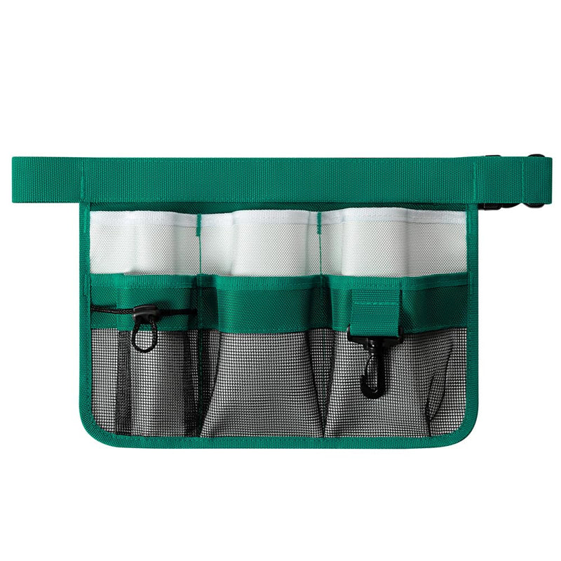 Garden Apron for Women, Adjustable Tool Belt with 8 Pockets - Heavy Duty Oxford Work Belt for Gardening, Construction (Green) Green