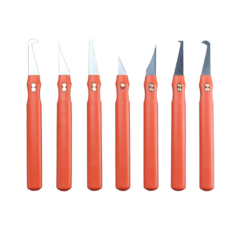 7pcs Plastic deburring Burr Knife Tool Flash Trimmer Plastic Parts Burr Scraper Flying Edge Burr Knife