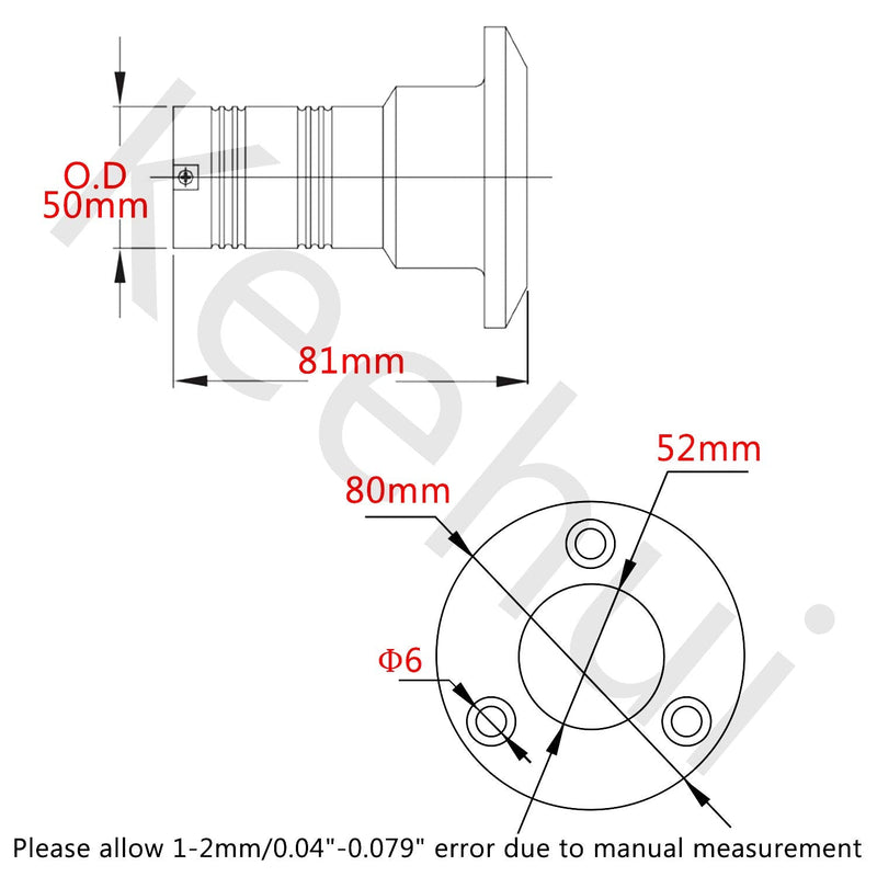 Mirror- Polished 316 SS for 2''(50MM) Marine Boat Yacht Caravan Water Tank Deck Fill/Filler with Keyless Cap For 2" with Gas