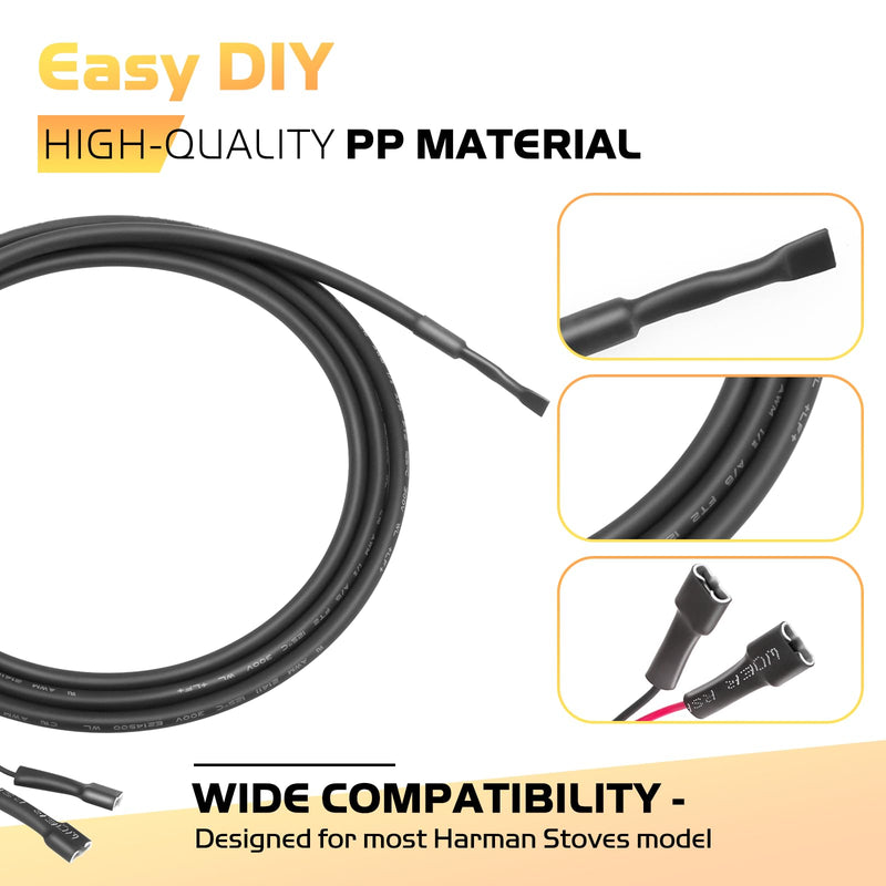 Pellet Stove Air Temperature Sensor for Harman, Room Thermostat Sensing Probe for Harman 3-20-00906