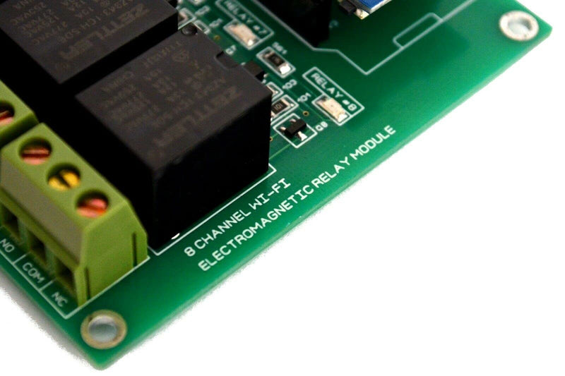 Krida WiFi 8 Channel Electromagnetic Relay ESP8266 Module Smart Home Controller Compatible with ESPHome Home Assistant