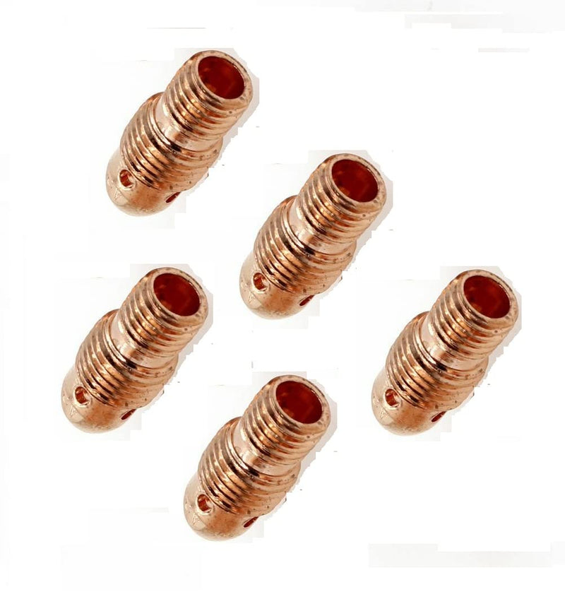 13N28 TIG Welding Collet Body 3/32” Collet Body For TIG Torch 9, 20, 25 Series Torches (Pack of 5) 13N28 3/32”