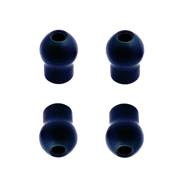12 Pcs Stethoscope Ear Tips,Soft Pliable Stethoscope Ear Piece Covers Silicone Earbuds Compress Slightly for Specified Stethoscope Black