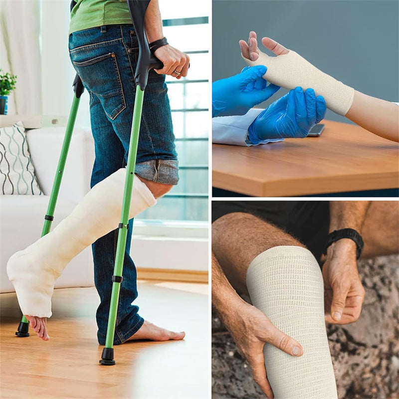 Tubular Bandage, Reusable Elastic Bandage Sleeve, Arm Stockinette Tubing, Compression Bandage Roll for Tissue Support Size E, 3.5" x 11 yd