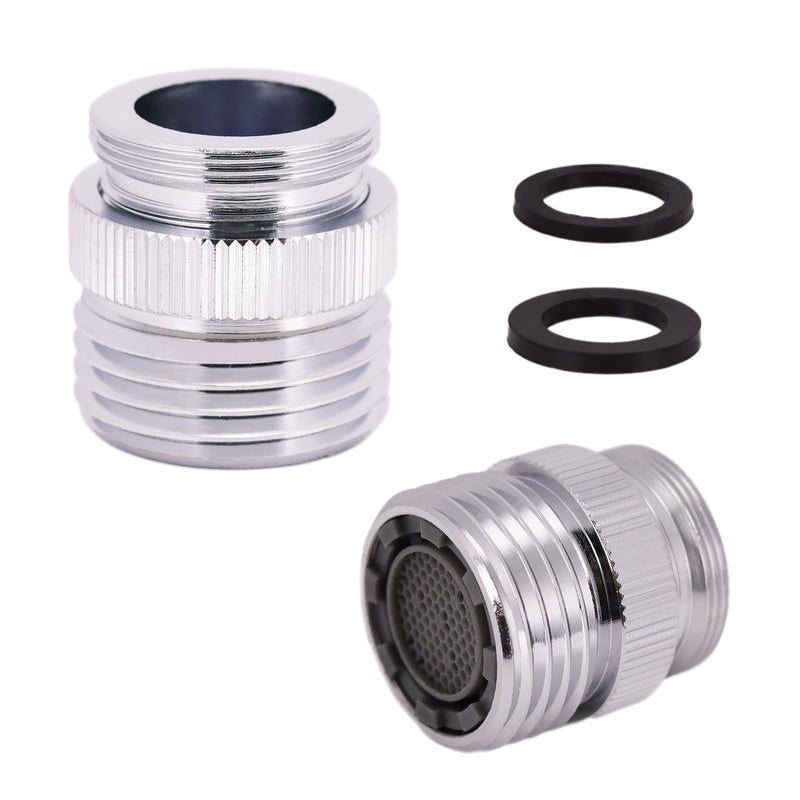 XINTONG - Faucet Adapter with Aerator, Faucet To Garden Hose Adapter, Kitchen and Bathroom Faucet Adapter to Garden Hose, Hose Attachment to Sink with 3/4" GHT Thread, Brass Chrome