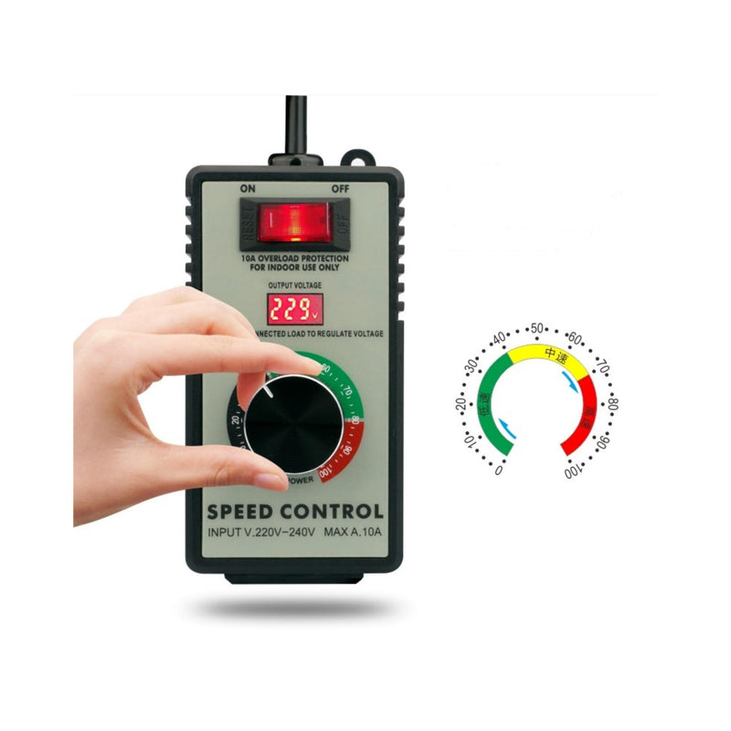 Adjustabe 4000W AC 110v Motor Speed Controller Angle Grinder, Hand Electric Drill Polishing Machine Fan Speed Controller Variable Speed Control Switch with Overload Protection