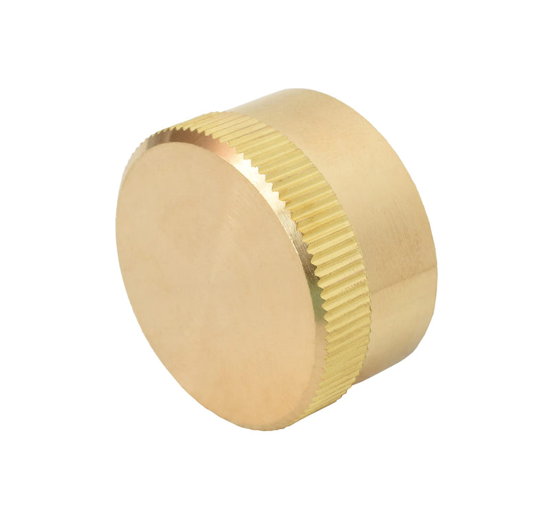 Flame King AB228 4-Pc Universal Solid Brass Caps for 1LB Propane Bottle Gas Tank Cylinders