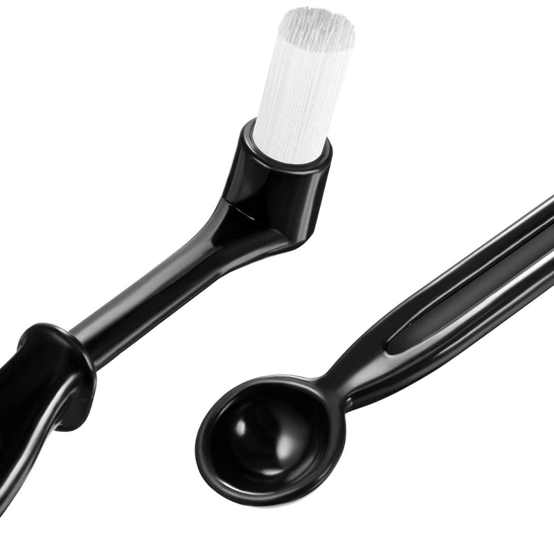 Zhehao Coffee Machine Brush Cleaner 4 Pieces Coffee Machine Brush with Spoon and 1 Piece 58 mm Stainless Steel Back Flush Insert Metal Blind Filter