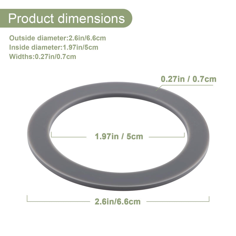 6-Pack Rubber Gaskets Sealing O-Ring Compatible with Oster Blender Replacement Parts