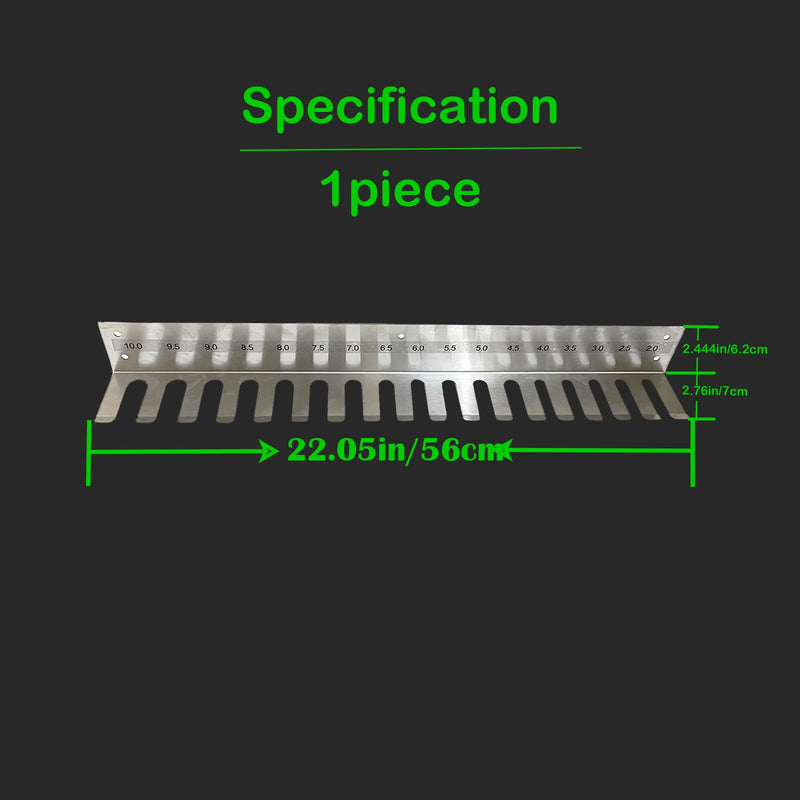 304 Stainless Steel Wall Hanging Frame，Intubation Tube Holder Equipment Rack (22.05 Inch(2.0-10)) 22.05 Inch(2.0-10)