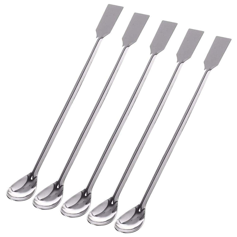 15Pcs Stainless Steel Lab Spatula Micro Scoop Reagent Laboratory Mixing Spatula 22cm Long Sampling Spoon