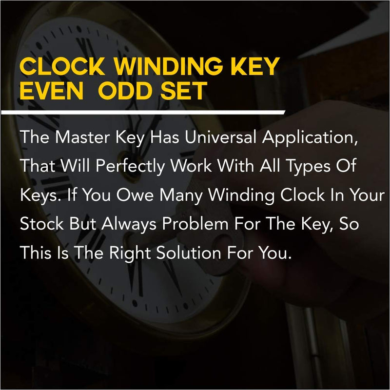Brass Blessing : Master Key for All Ship Clock - Brass - Total 10 Prong in Two Piece Even/Odd (5025)