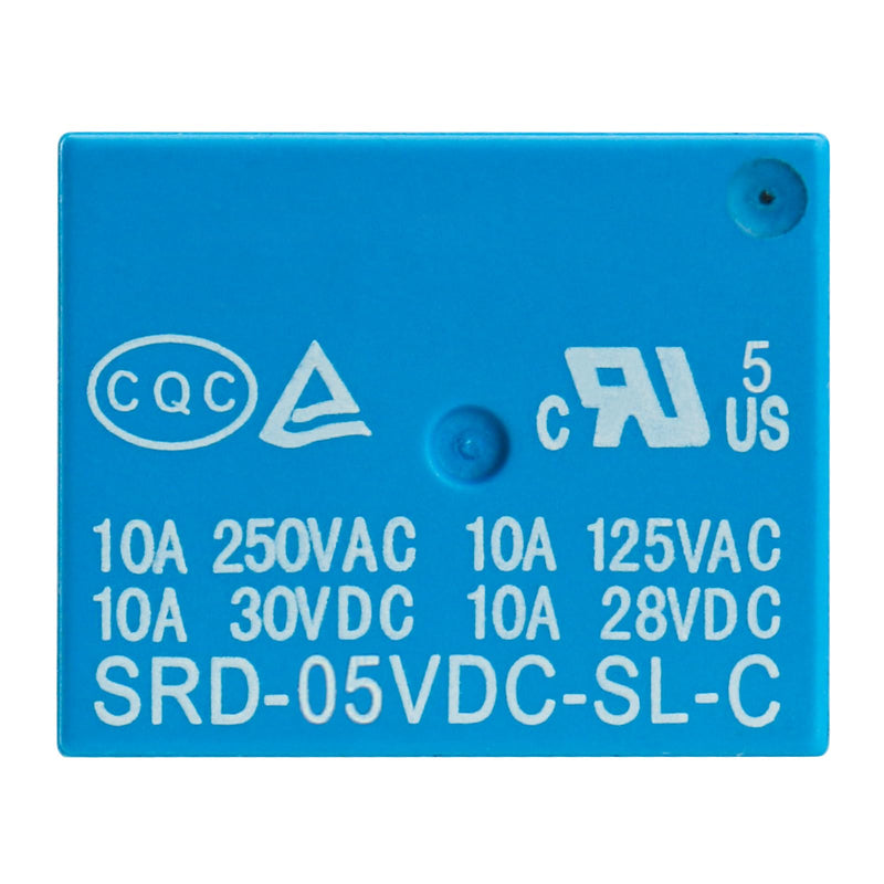10Pcs PCB Power Relay SRD-05VDC-SL-C, DC 5V Coil, 10A 250VAC, SPDT, 5 Pin, for Household Appliance Boards (10) 10