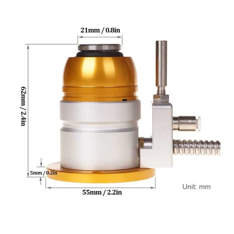CNC Automatic Tool Sensor Gauge, DC 24V Normally Closed CNC Z Axis Tool Setter, High Accuracy Aluminum Alloy Z Axis Probe Tool Touch Sensor Setting Gauge for CNC Router Engraving Machine