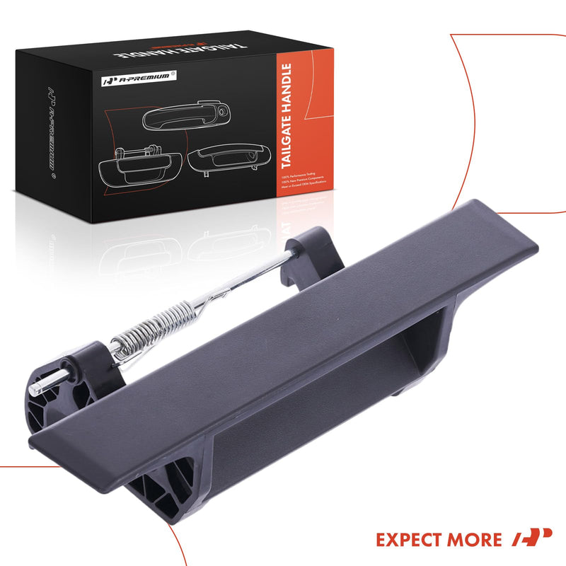 A-Premium Tailgate Handle Liftgate Latch Handle Compatible with Nissan Titan 2004-2013, Textured Black, Replace# 90606-7S200