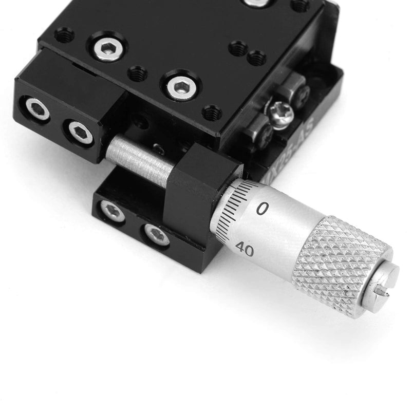 Walfront SEMX25-AS X Micrometer Linear Stages Manual Precision Linear Stage 25 * 25mm Fine-Tuning Cross Roller, Knives and Accessories