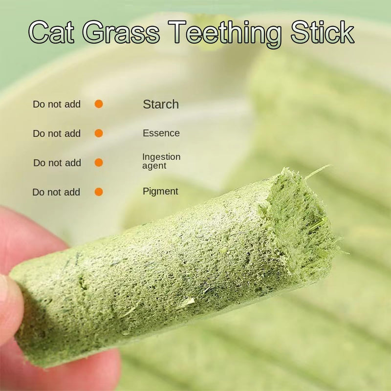 18PCS Cat's Grass Chew Sticks,Cat's Grasses Teething Stick,Cat Grass Stick, Cats Teeth Cleaning Grasses Chew Sticks Molar Rod for Cat Indoor,for Hairball Removal