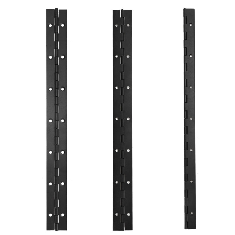 6 Pcs Continuous & Piano Hinges,14 inches Black 304 Stainless Steel Hinges 0.04" Thickness Heavy Duty Continuous Hinges with Holes for Pianos，Door，Wooden Boxes，Cabinet (14inch) 6 14inch
