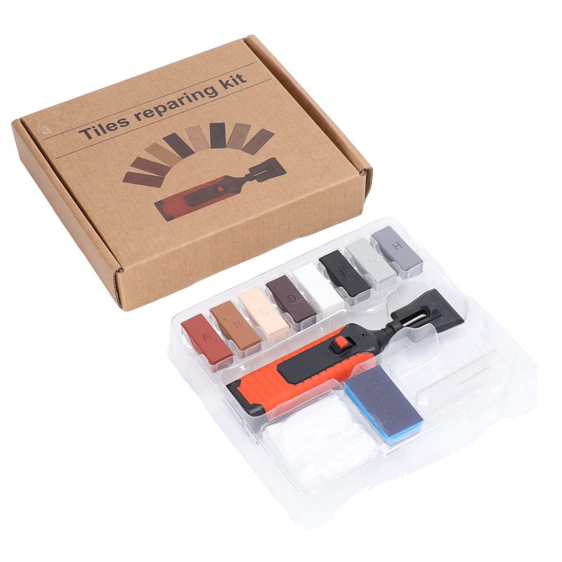 Tile Repair Kit, Porcelain Ceramic Tile Chip Repair Kit for Wall, Electric Heating Pen Wax Block Set, Crack Gaps Repairing Tools for Stone Porcelain