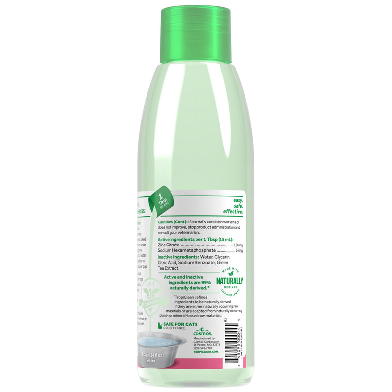 TropiClean Fresh Breath Water Additive for Puppies, Teeth Cleaning and Breath Freshener Solution, No Toothpaste or Toothbrush Required, 8 oz. 8 Fl Oz (Pack of 1)