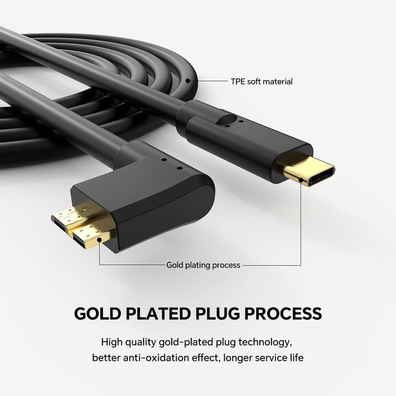 16.4ft USB C to Micro B Cable, 5Gbps High-Speed Data Transfer, USB Type-C to Micro B Camera & External Hard Drive Cable for Canon EOS 1DX2/ 5D4/ 5DS Nikon D850/ D810, WD, Seagate, Toshiba HDD 16.4ft